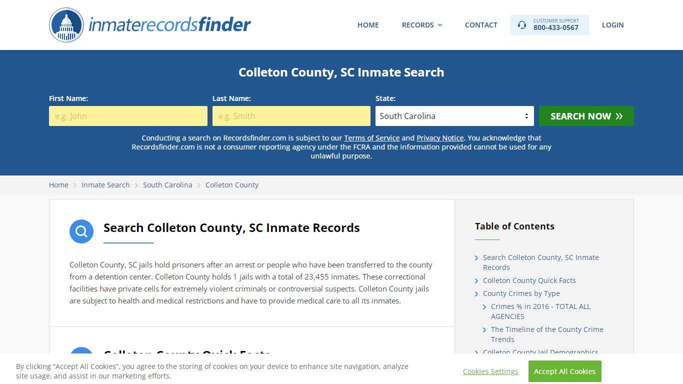 Colleton County, SC Inmate Lookup & Jail Records Online